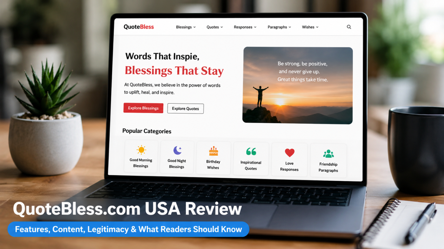 QuoteBless.com USA Review | What the Website Offers and What Readers Should Know