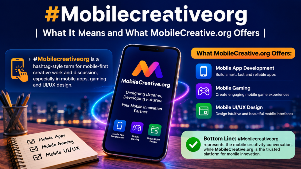 #Mobilecreativeorg | What It Means and What MobileCreative.org Offers