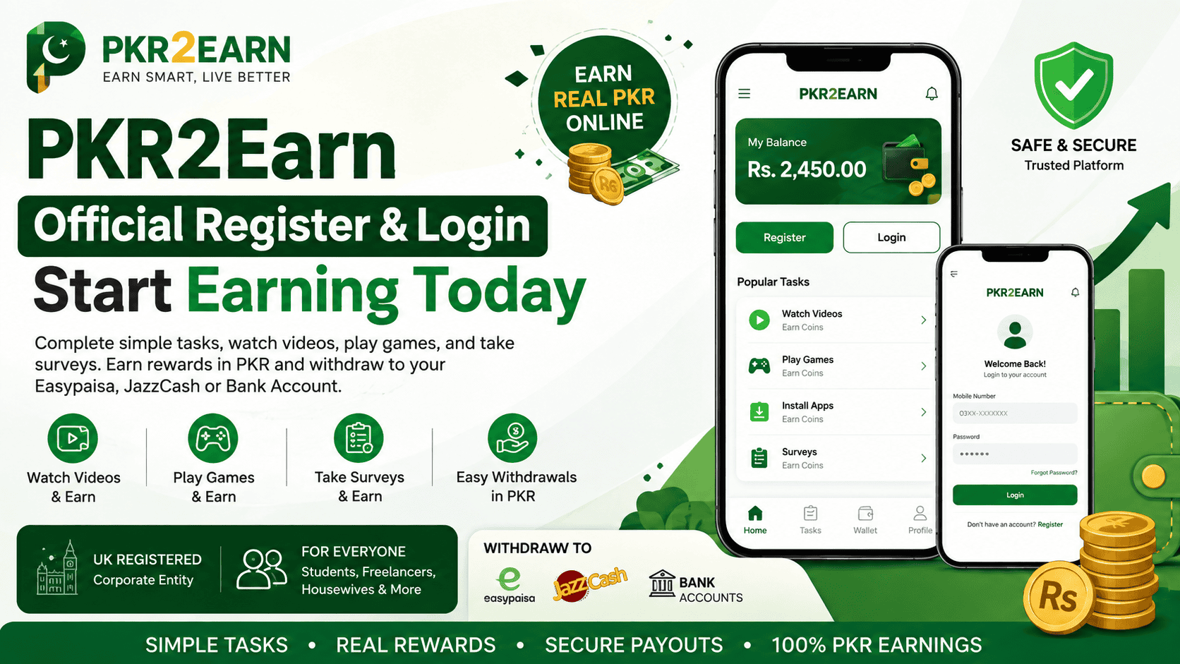 PKR2Earn Official Register & Login – Start Earning Today