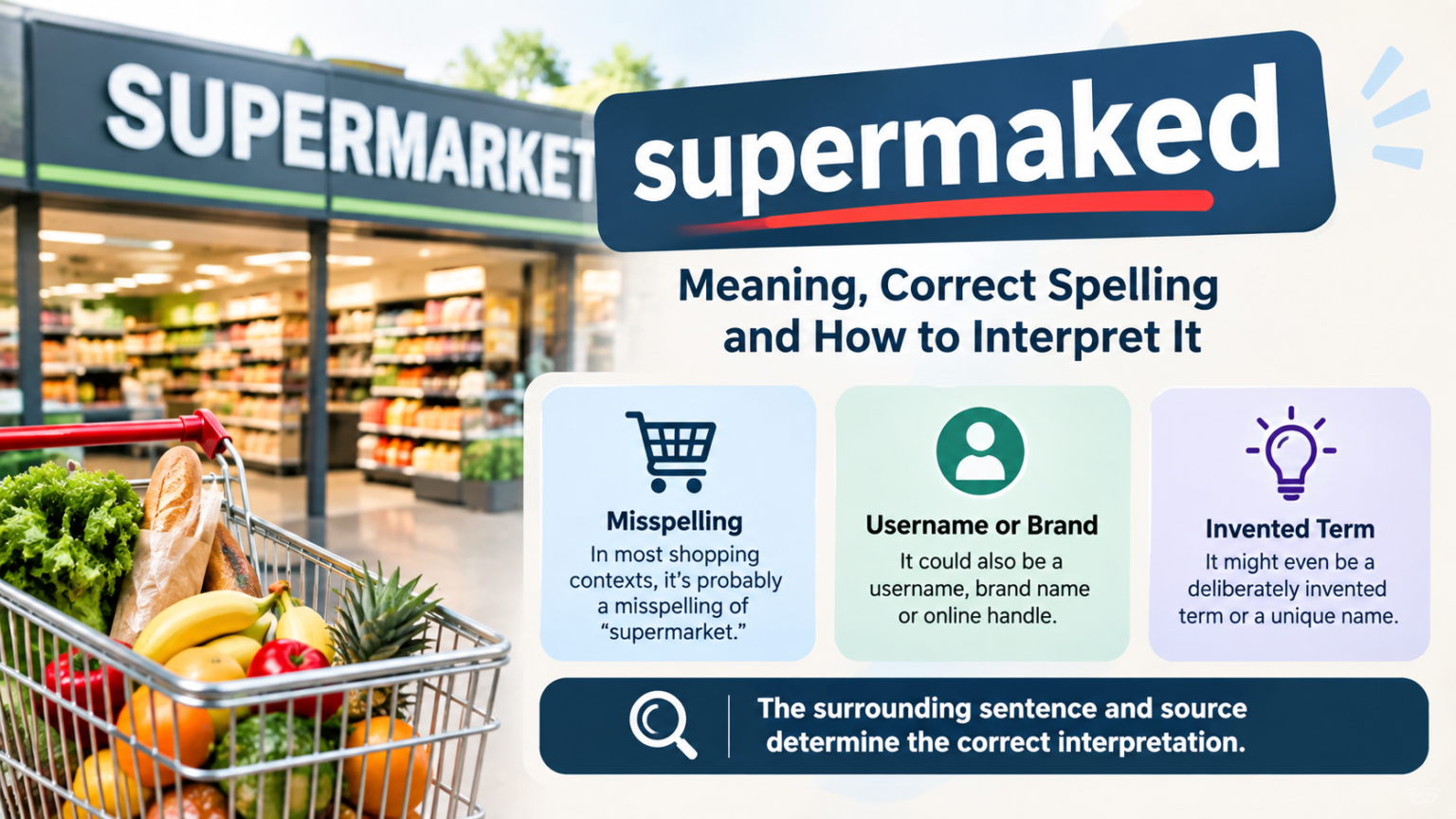 supermaked: Meaning, Correct Spelling and How to Interpret It