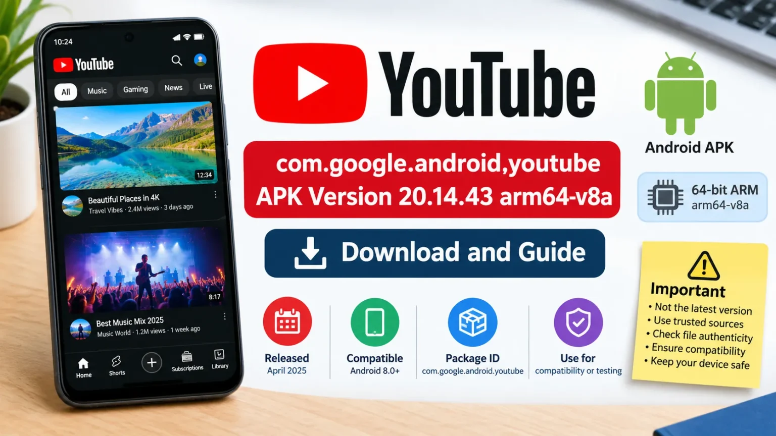 com.google.android.youtube APK Version 20.14.43 arm64-v8a: Download and Guide com.google.android.youtube APK Version 20.14.43 arm64-v8a