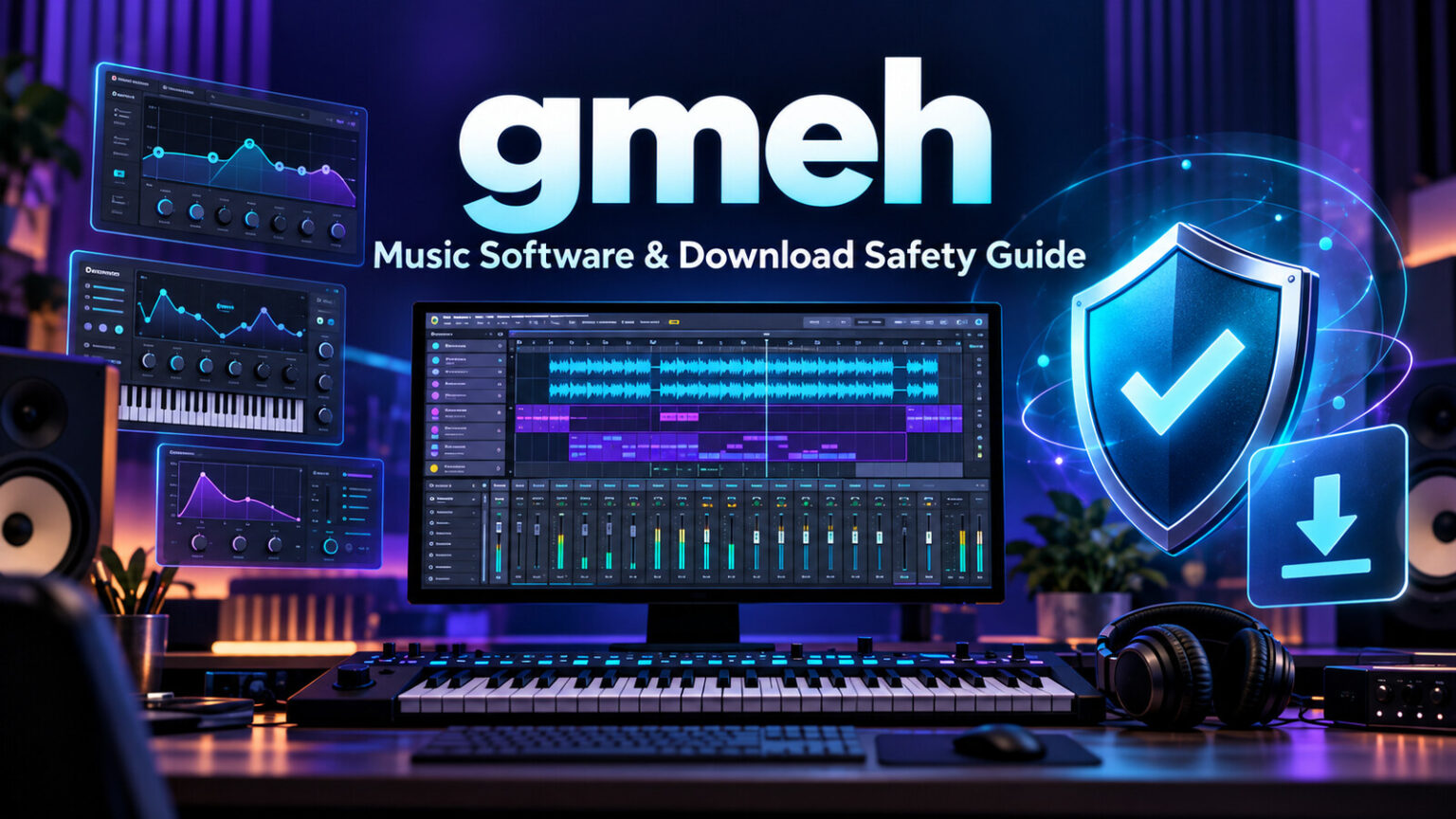 gmeh music software download safety guide with a digital audio workstation, plug-in panels and protective shield